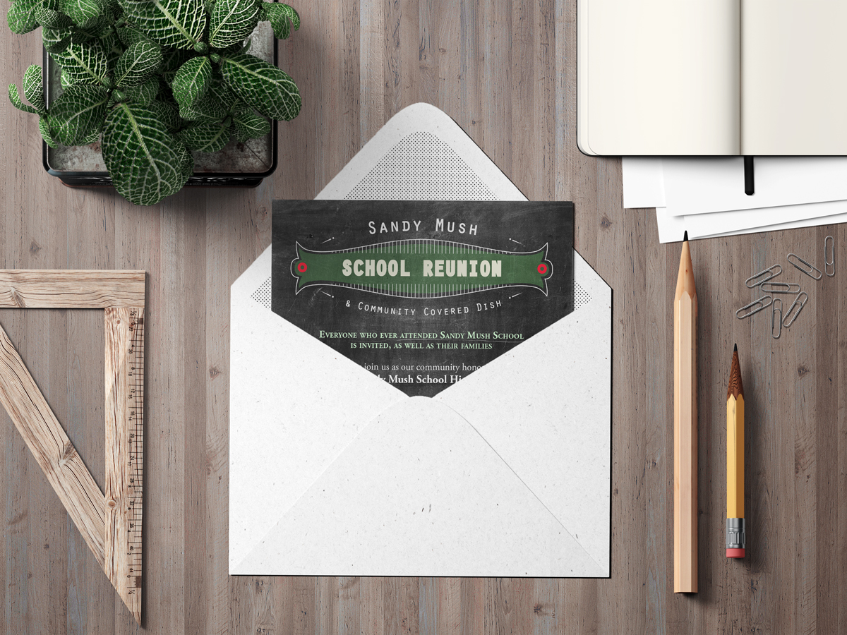 School Reunion Postcard Invite